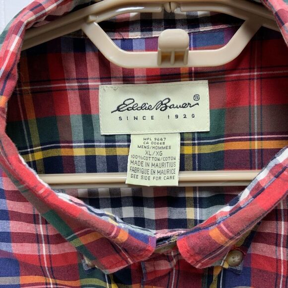 Men’s Eddie Bauer long sleeve plaid shirt - Picture 4 of 4